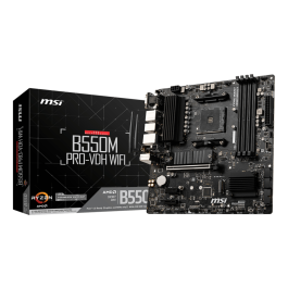 Msi Placa Base B550M PRO-VDH WiFi AMD B550 Chipset DDR4 AM4 para Procesadores Ryzen Precio: 268.49999946. SKU: S7154213