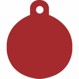 Placa identificativa para collar Imarc Circle Rojo