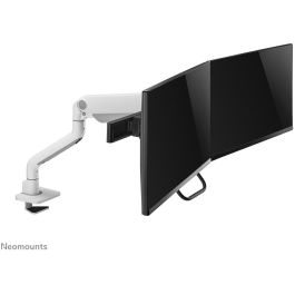 Neomounts Brazo de monitor DS75S-950WH2 para pantallas de 17-32", soporte de escritorio con resorte de gas, capacidad 8kg, blanco, 2 pantallas