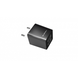 Tacens AUSB1 Cargador USB, 2 Puertos 2.1A Carga Rápida, Diseño Compacto Negro/Blanco