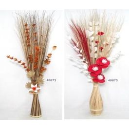 DKD Home Decor Ramo Natural Marrón Rojo 40 x 150 x 40 cm Flores Secas (2 Unidades) Precio: 27.95000054. SKU: B164LEXJ3T