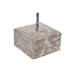 DKD Home Decor Figura de Ballena Atlantico Azul de Mango y Resina Hecha a mano 11x37x39 cm