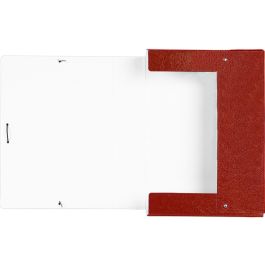 Carpeta Proyectos Liderpapel Folio Lomo 70 mm Carton Gofrado Roja