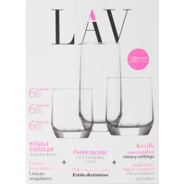 Set 18 Vasos Diamond 385/310/215 cc - LAV (2 Cajas) Set 18 Vasos Diamond 385/310/215 cc - LAV (2 Cajas)