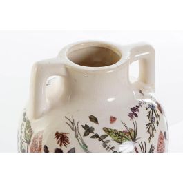 Jarron Alpino DKD Home Decor Blanco Verde 17 x 22 x 17 cm (2 Unidades)