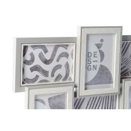 DKD Home Decor Marco Multifoto Urban Gris Marron 2 Unidades 3 x 32 x 60 cm