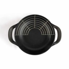 Livoo DOC128N Wok Eléctrico 1500W, Gran Capacidad 4L, Ø33 cm, Revestimiento Antiadherente, Termostato Regulable y Extraíble