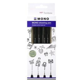 Rotulador Calibrado Tombow Mono Drawing Pen Punta Fina Negro Pack De 4 (02, 04, 06, 08) Precio: 10.50000006. SKU: B19Y2V8NQC