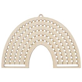 Jeux 2 momes Juego Aprende Costura Montessori con Soporte de Madera y 8 Ovillos de Colores