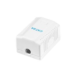 Caja de superficie 1 conector rj45 cat. 6a apantallado Caja de superficie 1 conector rj45 cat. 6a apantallado