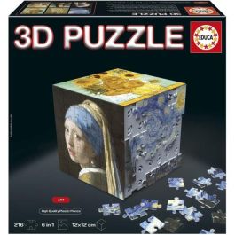 Educa 20123 Puzzle 3D Cube Arte - Reto de 6 Puzzles de 36 Piezas en 1 Cubo para +8 Años Precio: 21.49999995. SKU: B1H74Y8ANS