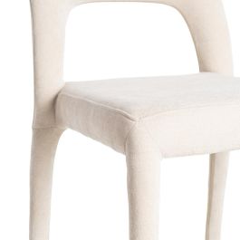 Silla Apilable Crema Tejido Salón 47 X 61 X 84 cm