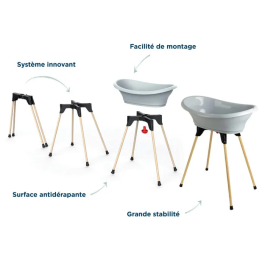 Thermobaby Pack de Baño Vasco 7 En 1 Charm Gris