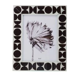 Marco de Fotos Romimex Blanco Negro Vidrio 15 x 20 x 1 cm Precio: 18.49999976. SKU: B1ED3ZBERW