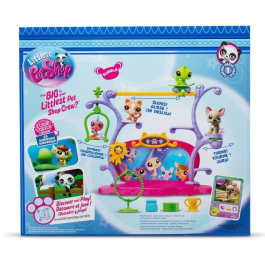 Bandai Littlest Pet Shop Pets Got Talent Playset Set de Juego con 2 Animales Decoración Accesorios BF00558