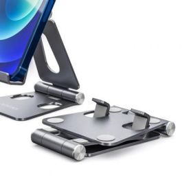 Aisens Soporte de Sobremesa Ajustable para Móvil/Tablet, Aleación de Aluminio, 2 Pivotes, Gris Aisens Soporte de Sobremesa Ajustable para Móvil/Tablet, Aleación de Aluminio, 2 Pivotes, Gris