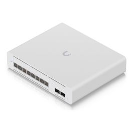 Ubiquiti UniFi Switch USW-Pro-XG-8-PoE - Switch gestionado L2/L3, 8 Puertos RJ-45 10G PoE++ (155W), 2 Puertos SFP+, Montaje en Rack/Pared