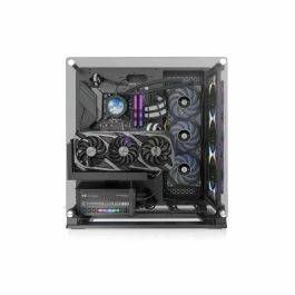 Thermaltake Core P3 TG Pro Caja de PC Midi Tower Negra con Cristal Templado, Compatible con Fuentes PS2, Soporta Discos 2.5/3.5"