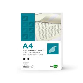 Papel Verjurado Liderpapel A4 120 gr-M2 Blanco Paquete De 100 Hojas