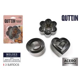 Quttin Set de 4 Moldes para Repostería 3 Surtidos - 11.5 x 17 x 3 cm (24 Unidades) Precio: 34.50000037. SKU: B16GPB6TZ2