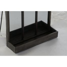 Espejo con Soporte DKD Home Decor Negro Metal Espejo 40 x 12 x 80 cm