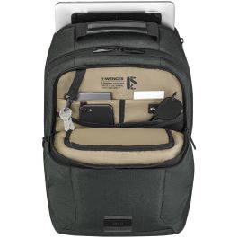 Wenger Mochila MX ECO Professional para portátil de 16 pulgadas y tablet de 10 pulgadas, color Charcoal