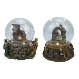 DKD Home Decor Bola Decoración Navidad Tradicional Cristal LED Multicolor Surtidas Pack 4 Unidades 11.5x11.5x13 cm Precio: 48.50000045. SKU: B19D3TB8KB