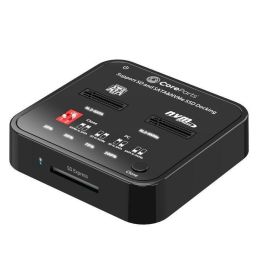 CoreParts USB3.2 Type-C (10Gbps) M.2 SATA/NVMe SSD Clone Docking with SD express card reader - Box includes USB-C Cable, Power Supply and user manual CoreParts USB3.2 Type-C (10Gbps) M.2 SATA/NVMe SSD Clone Docking with SD express card reader - Box includes USB-C Cable, Power Supply and user manual