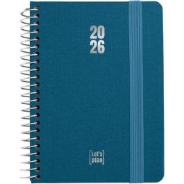 Agenda Anual (2026) Grafoplas Fancy Espiral Tapa Extradura Con Goma A6 150X120 S/V Azul Indigo Precio: 10.50000006. SKU: B18HSK8NC9