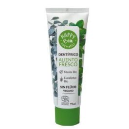 HAPPY BIO Dentífrico Aliento Fresco Menta Sin Flúor ECOCERT 75ml – Vegano, Sin Sulfatos Precio: 4.49999968. SKU: B18NVLS9F9