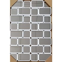 Espejo Moderno DKD Home Decor Blanco 4 x 60 x 90 cm (2 Unidades) Espejo Moderno DKD Home Decor Blanco 4 x 60 x 90 cm (2 Unidades)