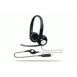 Logitech ClearChat Comfort Auriculares USB con Micrófono Rotatorio y Cancelación de Ruido, Control de Volumen y Mute