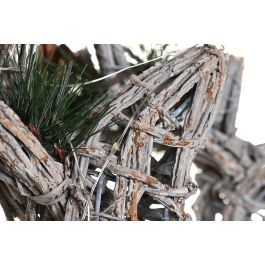 DKD Home Decor Blanco 30 x 37 x 60 cm Set de 3 Decoracion Navidad Alpina