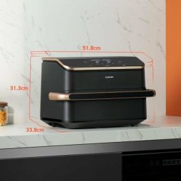 Cosori COS1730416443719 Freidora sin aceite Doble Fuego Twinfry Chef Edition, 10 L, 6 Programas, 2800 W, Negra