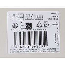 La Mediterranea Fuente Rectangular 30 cm x 15 cm "Peixe" Elite (18 Unidades)