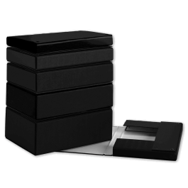 Pardo Carpeta Proyectos Folio Lomo 200 mm Carton Forrado Negro con Broche