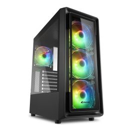 SHARKOON Midi Tower TK4 RGB Negro con Iluminación RGB para PC Gaming ATX, mATX, Mini-ITX y Ventana Lateral Precio: 99.95000026. SKU: S5606351