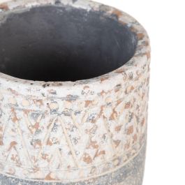 Macetero Cemento Decoración 10,50 X 10,50 X 12 cm