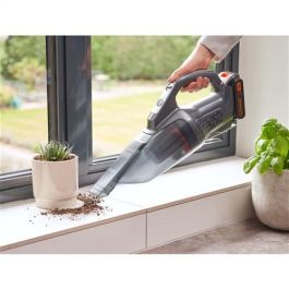 Black+Decker Aspirador de Mano con Batería Externa 18V 1.5Ah Litio, Depósito 500ml, Filtro Lavable, Boquilla Estrecha Incluida