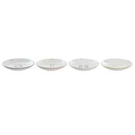 DKD Home Decor Plato de Gres para Comida Estilo Mediterráneo Multicolor Blanco Ø 20 cm - Apto Microondas y Lavavajillas (6 Unidades) DKD Home Decor Plato de Gres para Comida Estilo Mediterráneo Multicolor Blanco Ø 20 cm - Apto Microondas y Lavavajillas (6 Unidades)