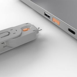 Lindy Llave Bloqueadora Puerto USB Tipo A, Naranja, Seguridad y Prevención de Acceso no Autorizado a Datos y Dispositivos