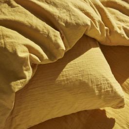 Juego de cama - TODAY - 123668 - 2 personas - 240x220cm - Gasa de algodón lisa - Ocre Juego de cama - TODAY - 123668 - 2 personas - 240x220cm - Gasa de algodón lisa - Ocre