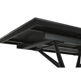 Mesa Comedor Moderno DKD Home Decor Gris Negro 90 x 76 x 160 cm Mesa Comedor Moderno DKD Home Decor Gris Negro 90 x 76 x 160 cm