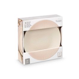 Plato Llano 27 Cm Grabado Beige Vessia (12 Unidades) Plato Llano 27 Cm Grabado Beige Vessia (12 Unidades)