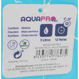 Nevera IML 5L Hello Summer Aquapro - Nevera portátil (6 Unidades) Nevera IML 5L Hello Summer Aquapro - Nevera portátil (6 Unidades)