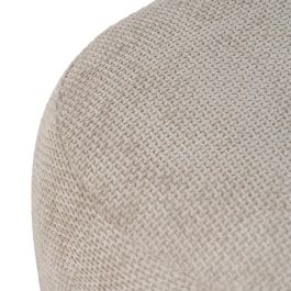 Puf Beige Tejido Salón 53 X 41 X 38 cm