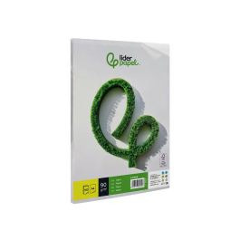 Liderpapel Papel Escritura A4 90g/m2 Liso Blanco Paquete 100 Hojas