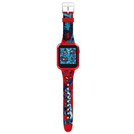 Marvel Reloj inteligente Spider-Man con cámara selfie, grabadora de voz, alarma, cronómetro y calculadora. Edad: +3 años