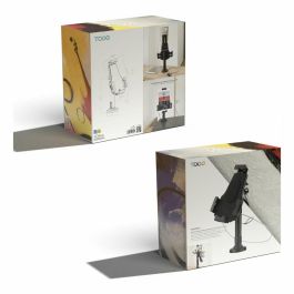 TooQ TQTDS0812 Soporte Antirrobo de Mesa/Pared para Smartphone/Tablet 7.9"-10.5" Ajustable Profesional Negro
