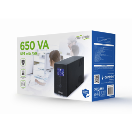 Gembird EG-UPS-031 Sistema de Alimentación Ininterrumpida (UPS) 0.65 kVA 390 W 3 Salidas AC Negro con Pantalla LCD y 20 min de Autonomía Precio: 78.49999993. SKU: B19RLZZ46C